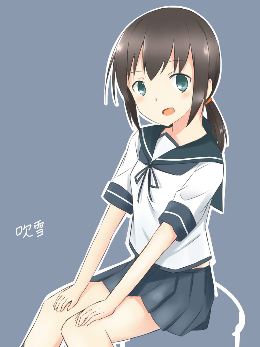 吹雪(艦隊これくしょん) 「#世界私の絵柄変わりすぎだろ選手権ドヤァ 」|泉水すばる 神戸かわさき、c102予定のイラスト