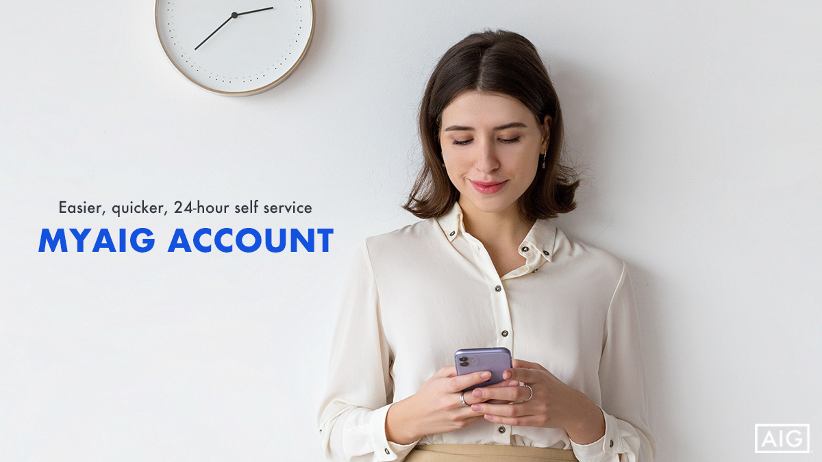 ACCESS YOUR POLICIES WITH MyAIG ACCOUNT 24/7 ⏰ Simply log on and use your MyAIG account today to make changes to your policy, update your personal details and more with MyAIG. FIND OUT MORE 👉 spr.ly/6012M952O