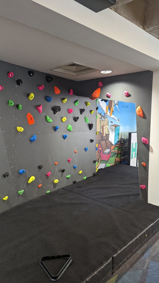 We were too engrossed in <a href="/huboofulfilment/">Huboo</a>'s panel at <a href="/tech_bristol/">Bristol Tech Festival</a> today to take any photos but we DID snap the climbing wall in their office. How cool is this?! 🙌🏼 #techlife #btf2022