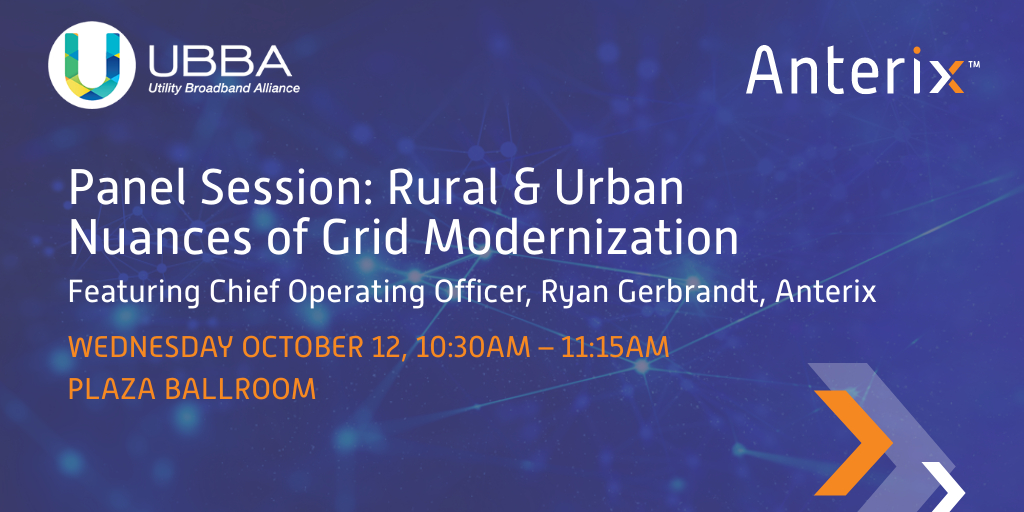 Join us at <a href="/UBBAlliance/">Utility Broadband Alliance</a> Summit &amp; Plugfest, where Anterix COO <a href="/RyanGerbrandt/">Ryan Gerbrandt</a> will be moderating a panel session with #utility and #telecom leaders: Rural &amp; Urban Nuances of Grid Modernization. #UBBA
ubbaplugfest.org