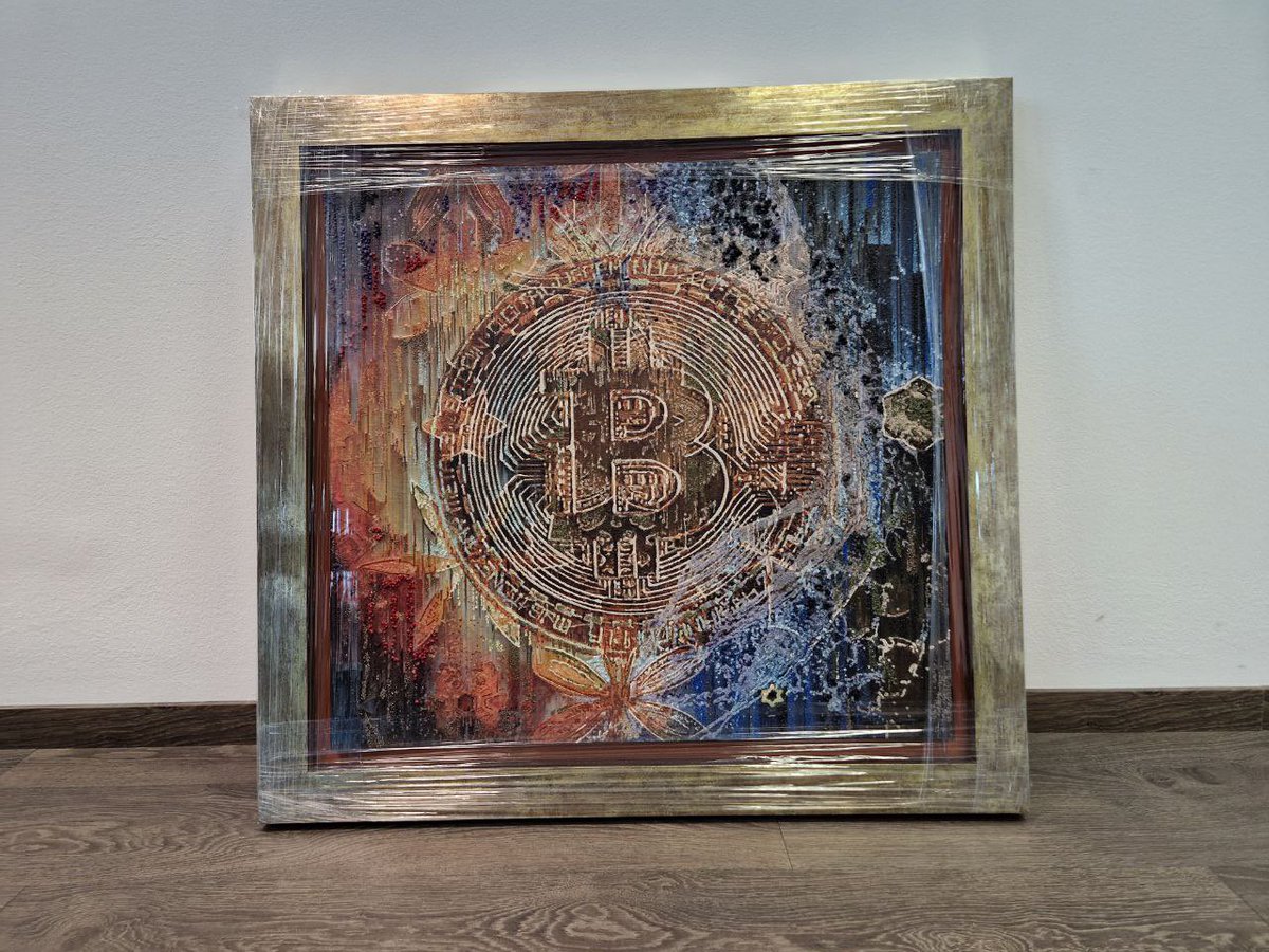 Will giveaway this $5k worth BItcoin painiting.
It's unique 1/1, hand made.

Sharey carey.