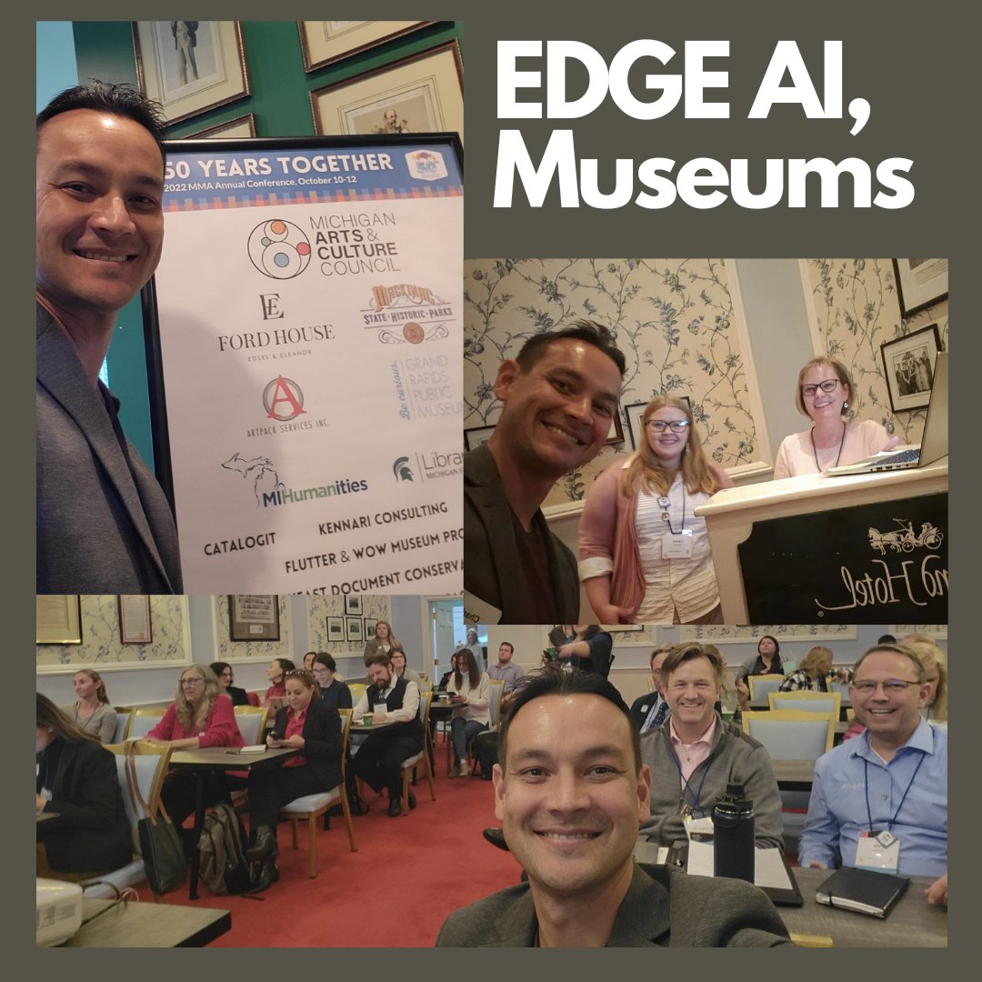 Took a ferry to Mackinac Island to the <a href="/MichiganMuseums/">Michigan Museums Association</a> conf to present with <a href="/HollandMuseum/">Holland Museum</a> about #EdgeAI, #Azure Percept,  Analytics to #PowerBI.  
Working on connecting reComputer to Azure IoT next!!! <a href="/seeedstudio/">Seeed Studio</a> <a href="/betsyweber/">Betsy Weber</a>