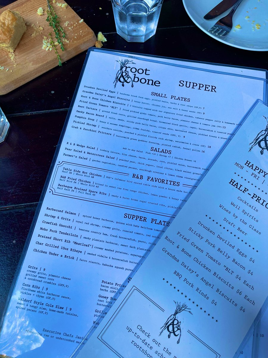 Dinner last night at #RootandBone in Miami👌🏾 we use to come here often when we vacationed here and now we’re here as official Floridians!