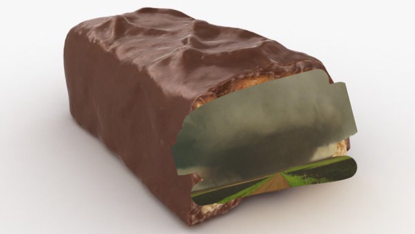 cassiefrey_wx's tweet image. Parents PLEASE check your children’s Halloween candy this year! I just found a whole 2010 Bowdle, SD tornado in my child’s snickers bar!