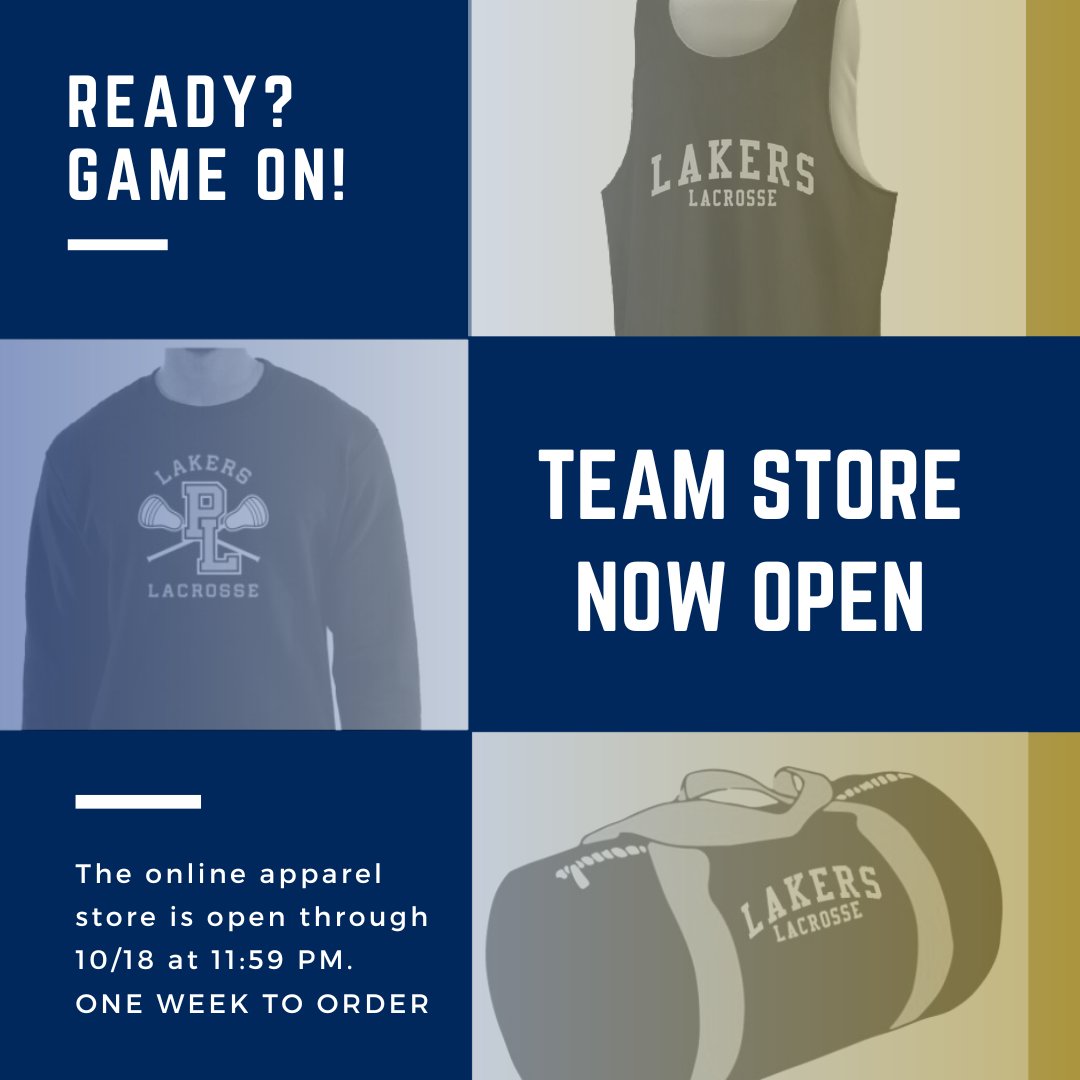 The online apparel store is open now through 10/18 at 11:59 PM -- one week to order!

bit.ly/PLTeamStore2022