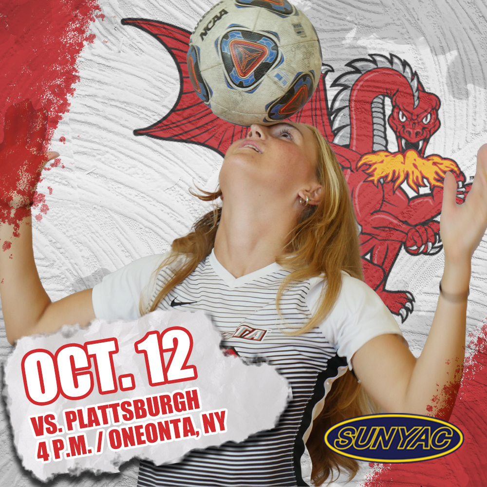 It's the final home game for <a href="/SUNYOneontaWSoc/">SUNYOneontaWSoccer</a>! Come out and show your support at Red Dragon Field today at 4! #HereWeGoO #d3soccer