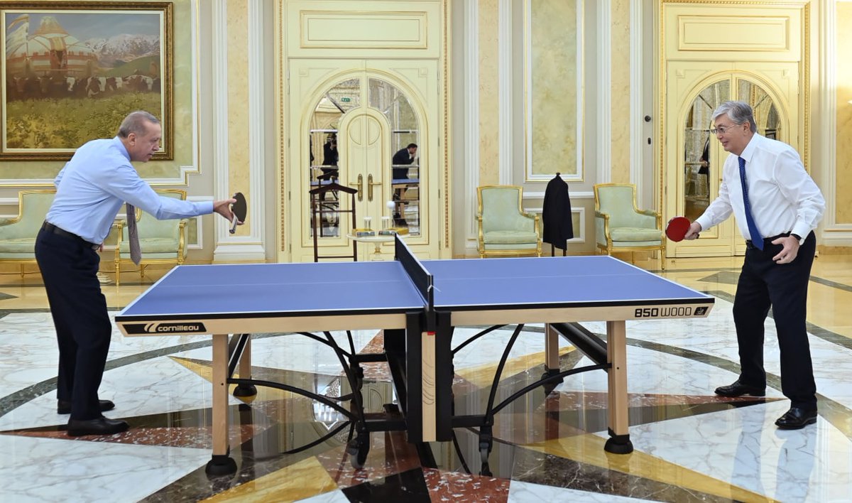TUmarov's tweet photo. Ping-pong diplomacy, Kazakhstan version https://t.co/dpRkNH5DAK