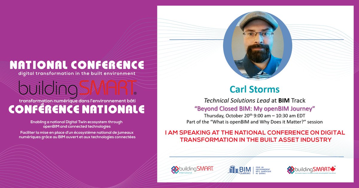 NewformaInc's tweet photo. Our Technical Solutions Lead, @theBIMsider will be speaking with 3 panelists in a session about open BIM at the @BuildSmartCan conference in Montreal on Oct 20 from 9:00-10:30am ET.
➡️Register for the event: https://t.co/v3TVGeLInl
#BIMTrack #BIMcoordination #openbim https://t.co/TR1s4fOhxK