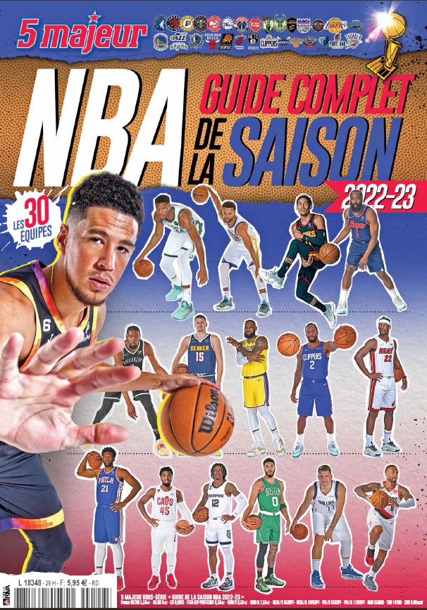 pressebasket's tweet photo. Le calendrier complet - Les records à battre - Les pronostics de #5Majeur - En kiosque - 5,95€
Dispo dès AUJOURD'HUI en version numérique sur notre kiosque numérique https://t.co/BSl9NsDbNS
#NBASeason2223 #SaisonNBA #GuideNBA #NBAGuide #NBATipOff #NBAPreview #NBAPreview2K23 https://t.co/HZXyNGMGf8