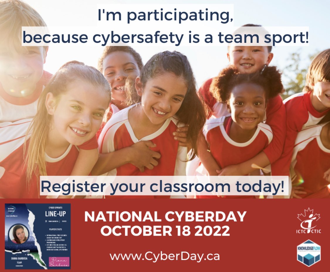 TheDianaBarbosa's tweet photo. National Cyberday is right around the corner. Go check out how you can participate https://t.co/1DqaS20KjX https://t.co/J0L7qsIJTj