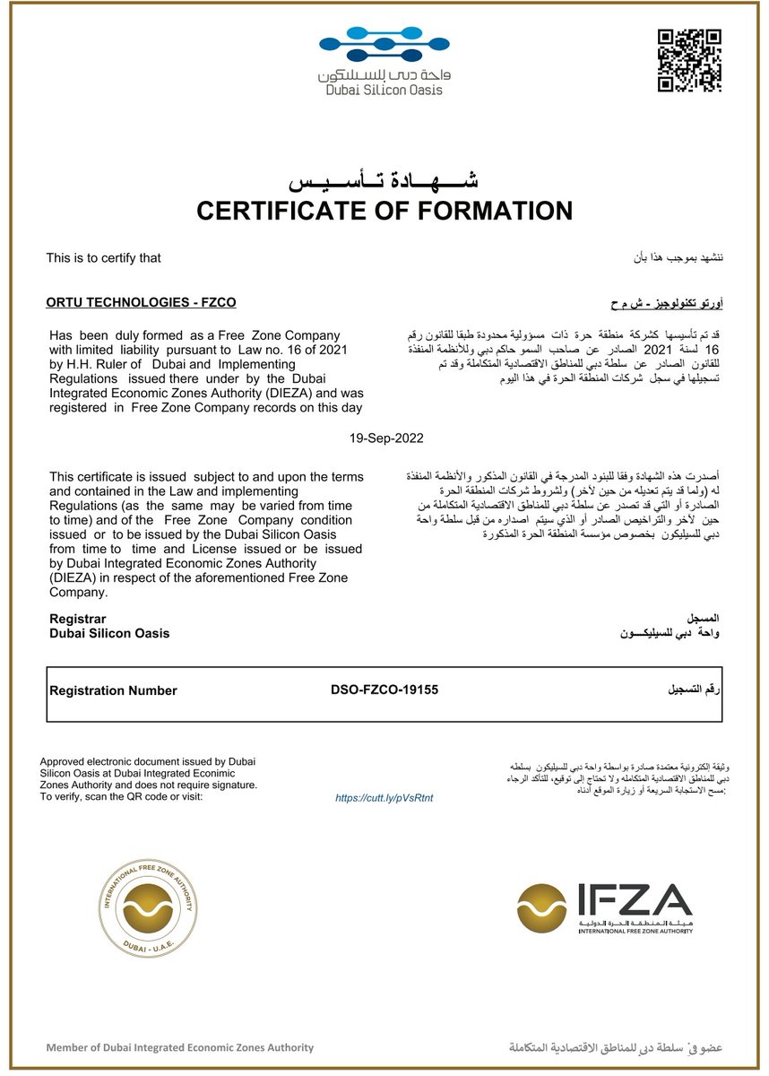 koinxt's tweet photo. Hello friends, we are very happy to say our dream project Bittranx Exchange is now registered in Dubai in the name of ORTU Technologies FZCO very soon we are going to set a new benchmark in the CRYPTO world. #blockchaintechnology #bittranex #hoverx https://t.co/XwBd3v1o08