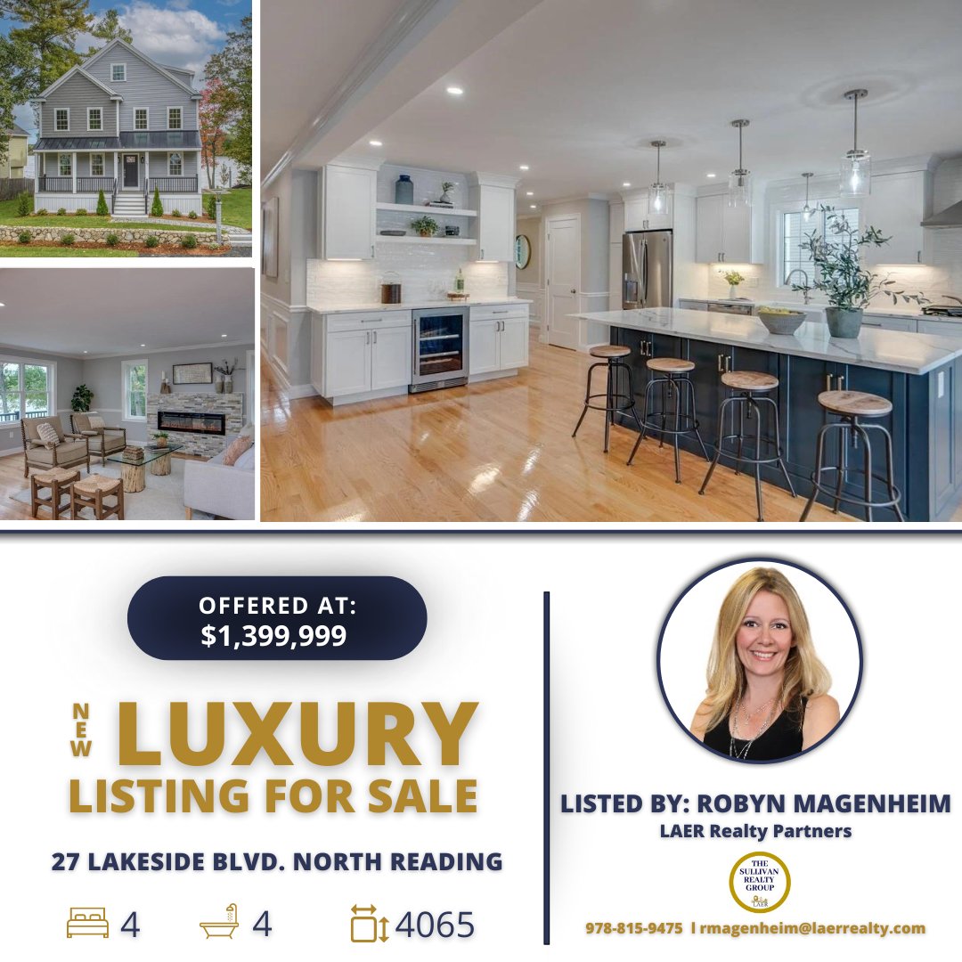 LAERRealty's tweet photo. ✨LAER Luxury Listing✨
Make every day a vacation in this spectacular new construction #WATERFRONT home! 🏘
Enjoy breathtaking views overlooking Martins Pond, #justlisted in North Reading, MA!
📞Contact Robyn Magenheim for more info! 🦁
#LAERRealty #luxurylisting #housegoals https://t.co/ma8hrKbUwf