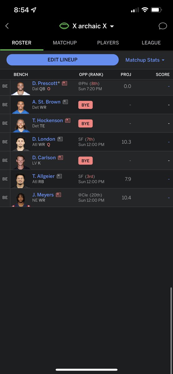 Ruby_tuesdey's tweet photo. @NFLFantasy Set my line up. https://t.co/HMqnUTYIlm