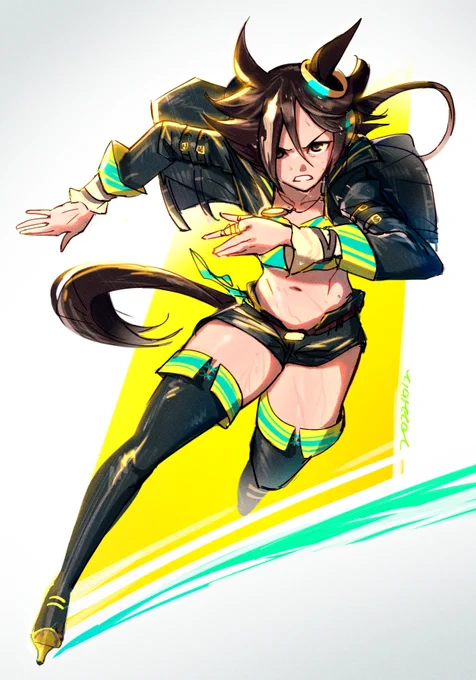 最終コーナー!#ウマ娘 #ウオッカ 