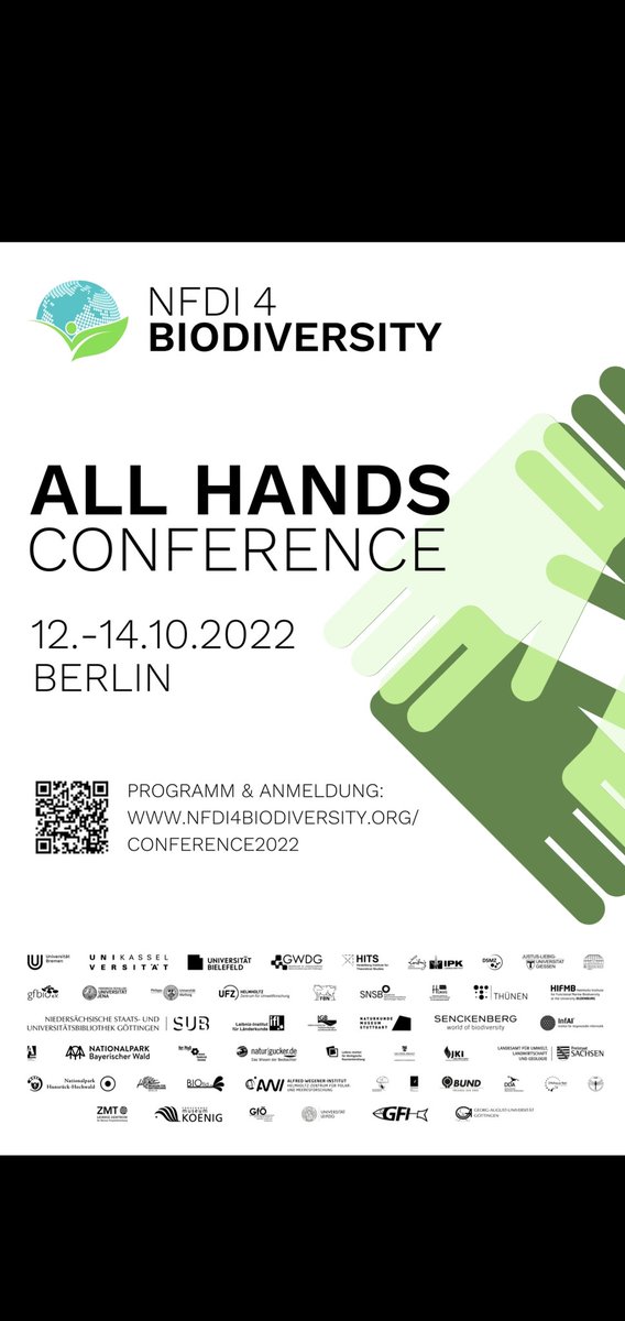 Wir sind heute zu Gast auf der #AllHands4Biodiv Conference in Berlin. Es geht um die Archivierung von Forschungsdaten aus relationellen Datenbanken. Wir stellen zudem unser Projekt mit den @SNSB_Aktuell vor. #DatenvielfaltFürArtenvielfalt @NFDI4BioDiv #nfdi #NFDIrocks @NFDI_de