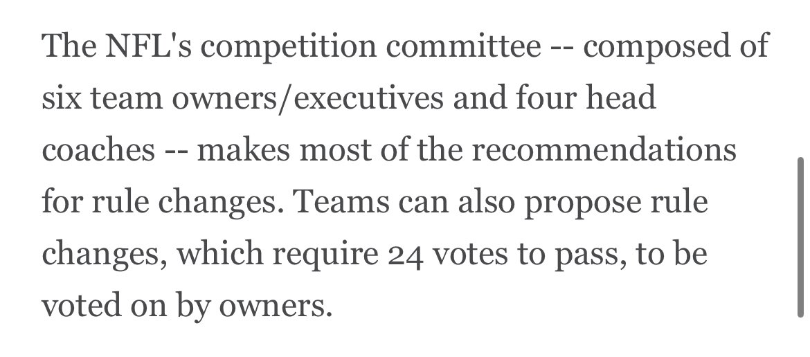 LDChalkTalk's tweet photo. So how do they fix this?   Well, my first recommendation would be to listen to your employees and your customers.  The competition committee consisted of owners and coaches.  Why??  Why doesn’t it include players and fans.  They are the employees and customers. https://t.co/EgrQbcUutI
