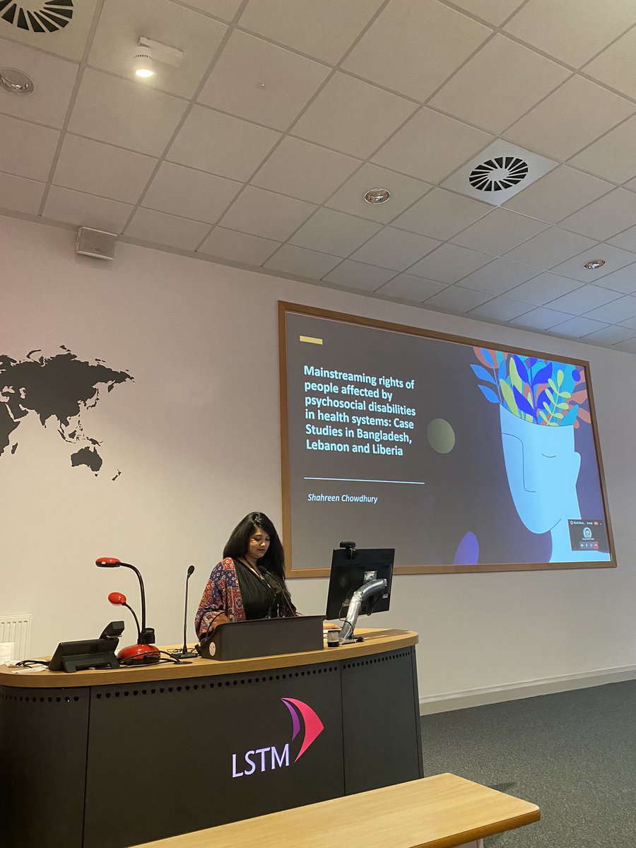 Laura_Deano's tweet photo. Celebrating #globalmentalhealthday at @LSTMnews today with a seminar on our work in this area. Great to see such a focus on #mentalhealth and #NTDs and feeling proud to be part of such a positively dynamic team 👏🏻. Participation and Inclusion central to all our work https://t.co/o4TVaUED5C