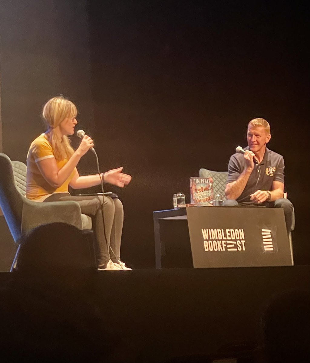 A really enjoyable afternoon with <a href="/studyschooluk/">The Study School</a> Y5 &amp; Y6 children  <a href="/NewWimbTheatre/">New Wimbledon Theatre</a> and <a href="/astro_timpeake/">Tim Peake</a> learning about his adventures in space.