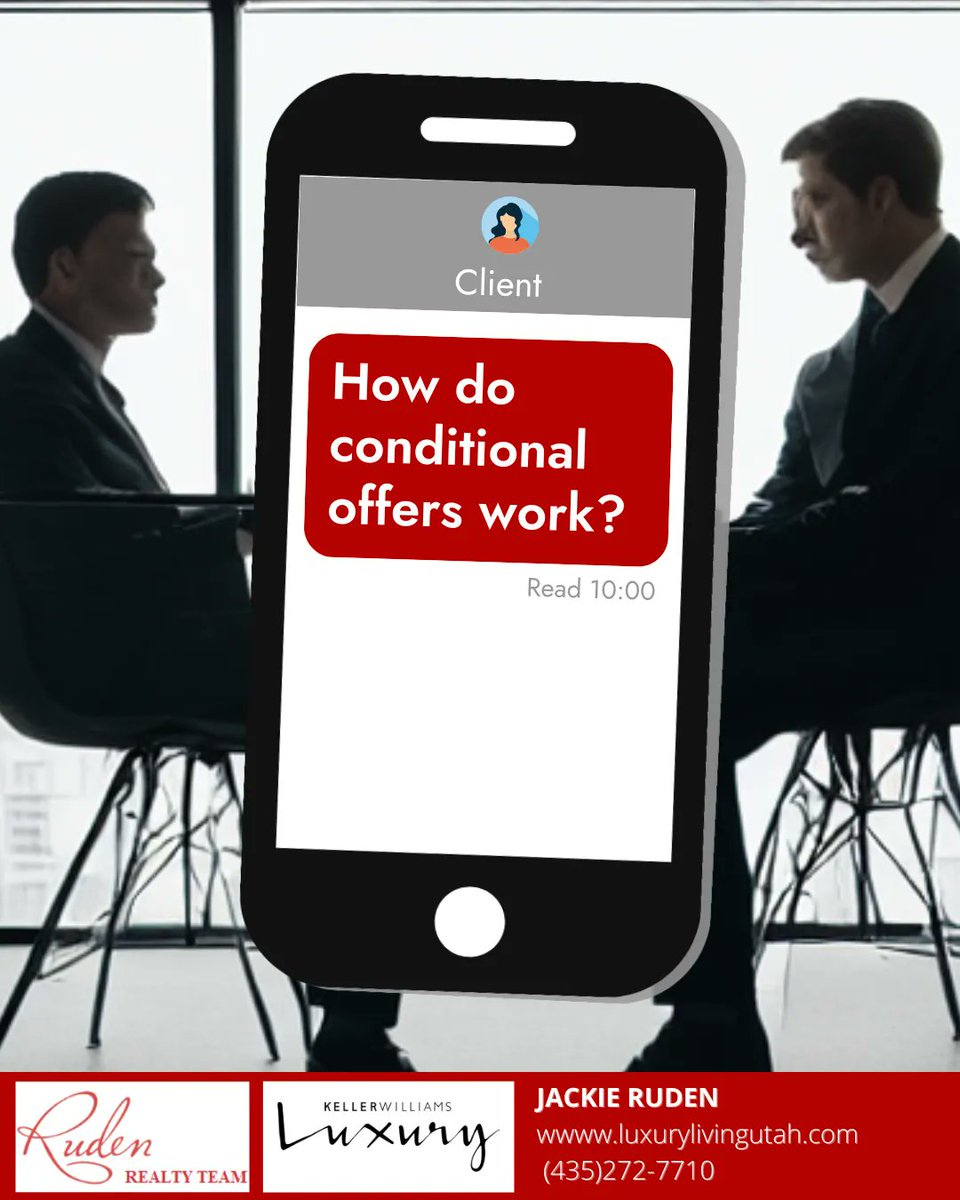 JackieRuden's tweet image. Conditional offers are a really useful tool for buyers who have found the (almost!) perfect home, with a couple of minor details that would be deal breakers if not addressed.

#realestatetip #conditionaloffer #realestateadvice #realestateinfo