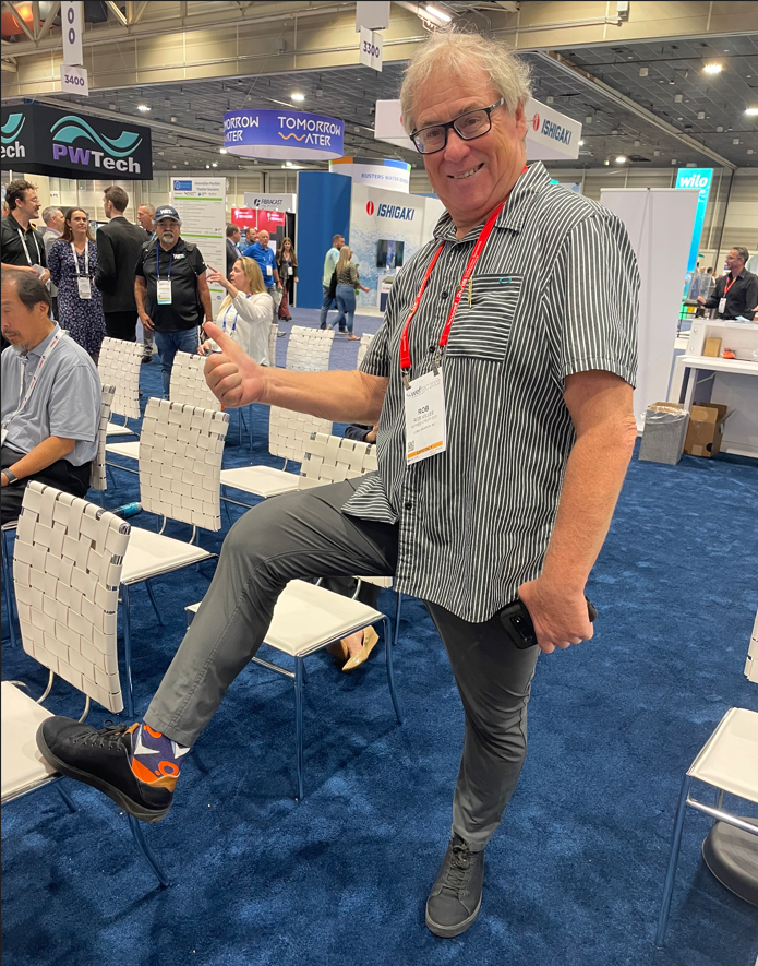 inCTRL10's tweet photo. Come get some stylin' opsCTRL socks at our booth #6219! If you've already gotten some, show them off today!
#WEFTEC22 #opsCTRL #inCTRL https://t.co/G69a9DUmKW