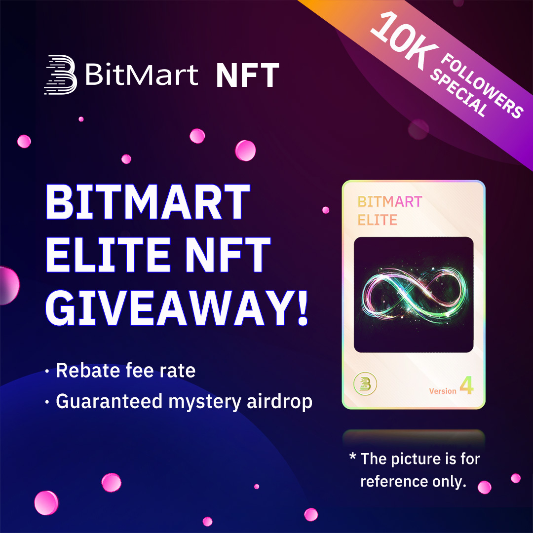 BitMartExchange's tweet image. We’re giving away TWO #BitMart Elite NFTs worth $29.99 each with exclusive benefits 🤩

1️⃣Follow @BitMartNFT and @BitMartExchange, RT &amp;amp; tag 3 friends
2️⃣Sign up: bitmart.com/en?r=SOCIALS
3️⃣Fill in the form: forms.gle/3fBm3RYwRNUEBJ…