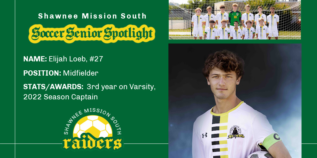 We continue to honor our Seniors by honoring Elijah Loeb! Eli has been a member of our Varsity squad for 3 years. Eli's passion for soccer, work ethic on the field, and his leadership have made him an integral part of our team.