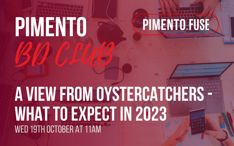 pimentouk's tweet photo. Are you an agency leader or new business director?

☑️ If the answer is yes, this is a must attend for you.

We will be speaking to @Oystertweet about what 2023 holds and what clients are thinking.

📆 Wed 19th Oct
🕚 11:00
📍 Online  - register here: https://t.co/L2dq49kAmv https://t.co/BE6vwIiRwn