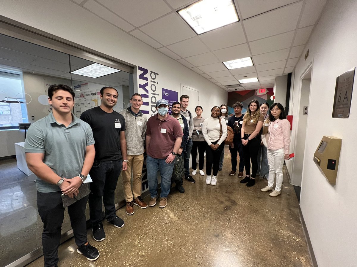 Recapping our most recent event! To kickoff the academic year, we got to visit <a href="/BioLabsNY/">Biolabs@NYULangone</a>, NYC’s largest #biotech incubator of its kind and it was a blast!🚀🔥
Many thanks to Director, Glennis Mehra, and the team at Biolabs for an outstanding panel. More exciting events to come!