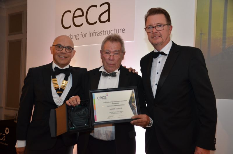 Huge congratulations to CLMs Barrie Cooper on winning "The Lifetime Achievement Award" at the CECA Midlands Awards 2022! This special Lifetime Achievement Award recognises a construction professional who has made an outstanding contribution to the sector.  #cecamidlands #clm