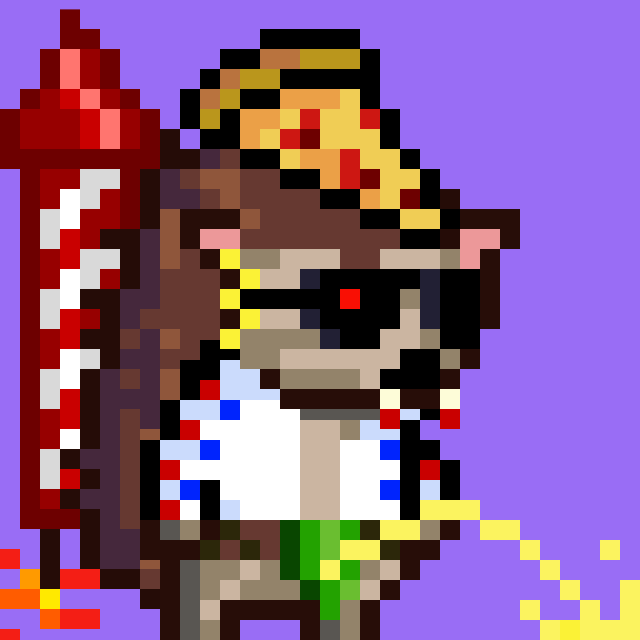 CoPKmbrlyxx's tweet photo. 1 of the 6 @EdgehogsNFT I own, meet RocketPee Rank 202!! 🔥🔥
Check this epic ONCHAIN collection, they deserves way more attention.
If you own a Edgehog, drop them below want to follow you all! 🦔🦔
#edgehogs #pixelart #onchain #stayedgy https://t.co/3eQb5ZXdnX