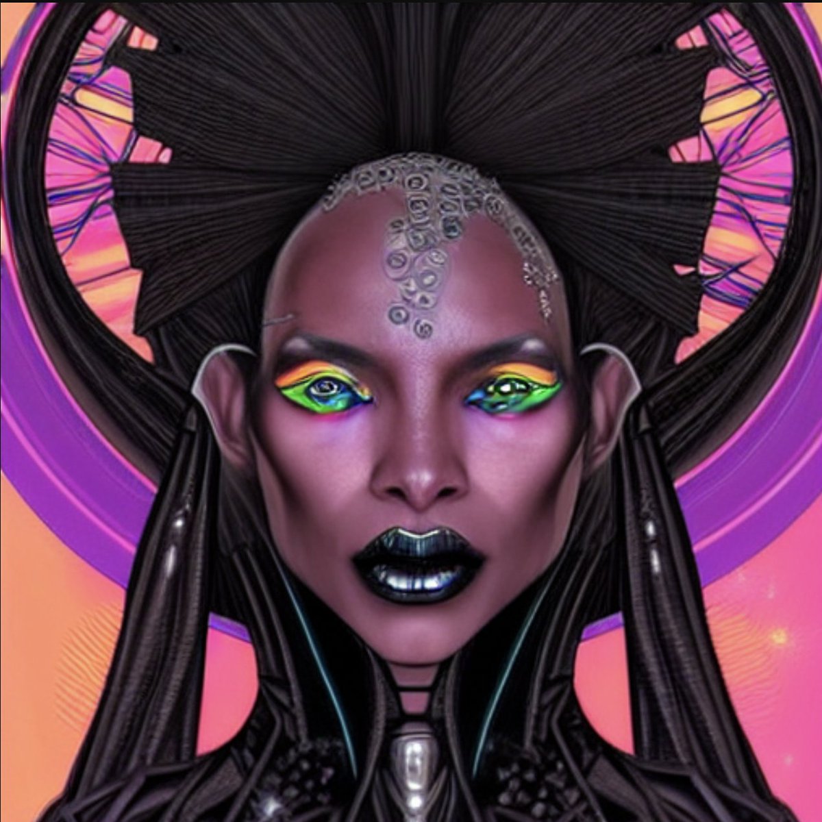eni_lorac's tweet photo. @pollinations_ai yes! this is my futurist witch. Made with Pimped Diffusion #pimpeddiffusion https://t.co/5gnvwY3KVj