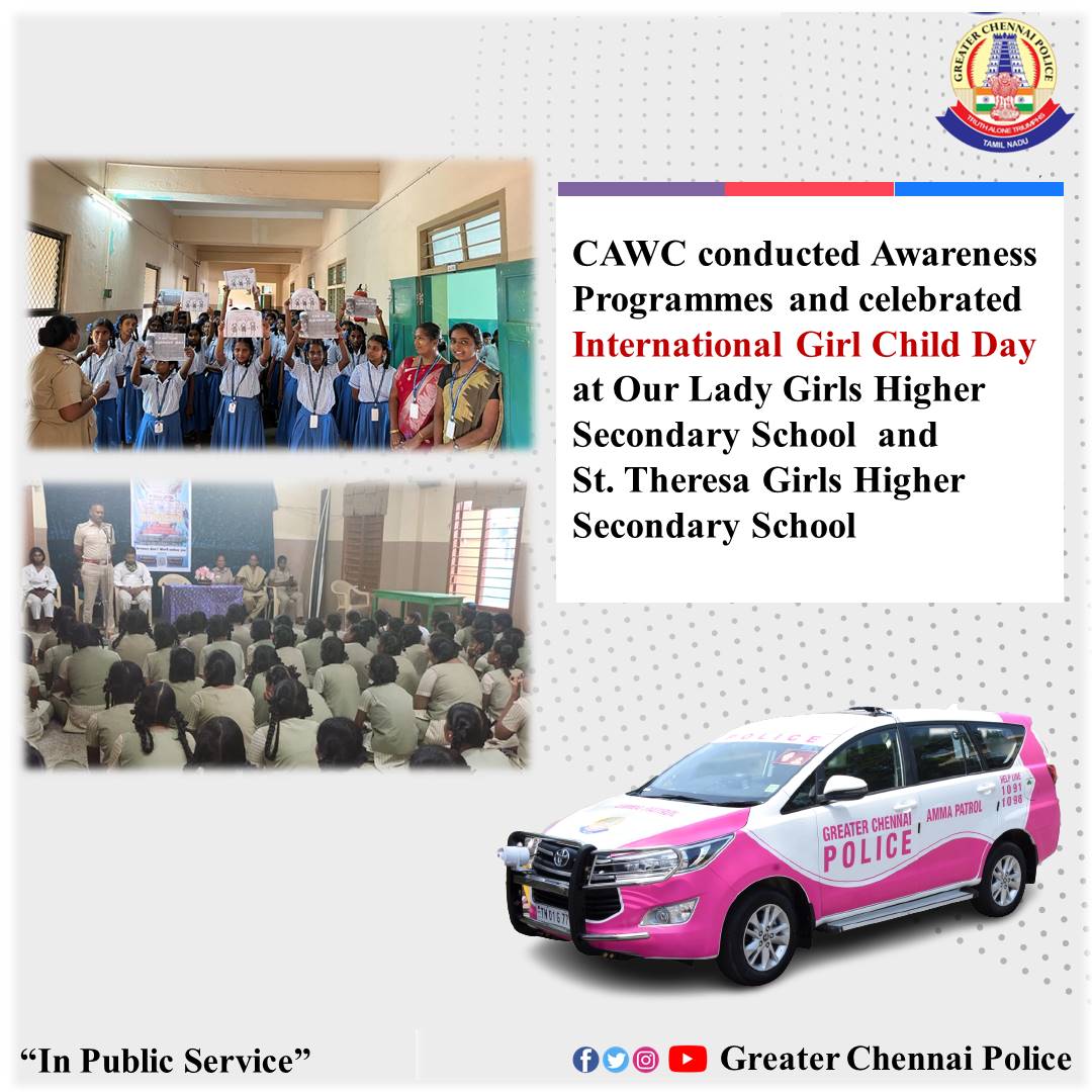 chennaipolice_'s tweet photo. Awareness Programs conducted regarding Crime Against Women and Children on 11.10.2022.

#greaterchennaipolice #shankarjiwalips #chennaicitypolice #chennaipolice #crimeagainstchildren #POCSO #womenhelpline #kaavaluthavi #dial1930 #womansafety #AwarnessCampaign #CAWC https://t.co/j69PwRdSAx