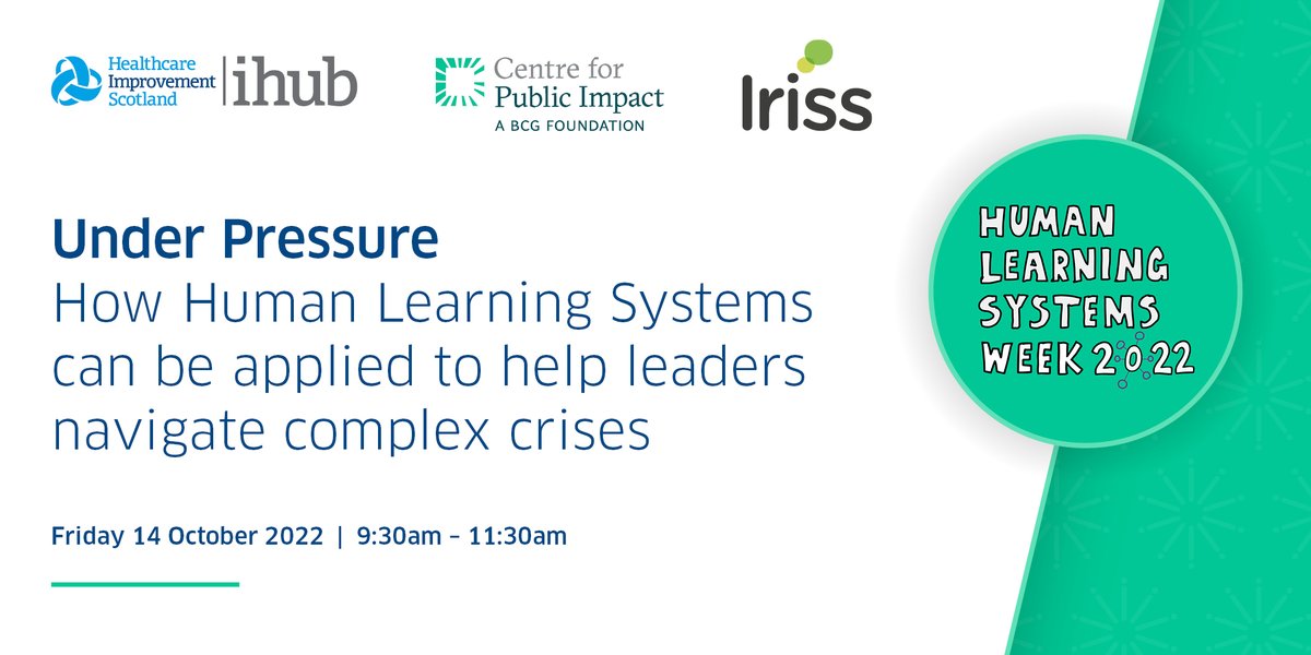 online_his's tweet image. Today! Our very own @hekermum is pleased to be celebrating #HumanLearningSystems week with the amazing @tobyjlowe @DeeIiss. An exploration on how #HLS can help leaders navigate complex crises.