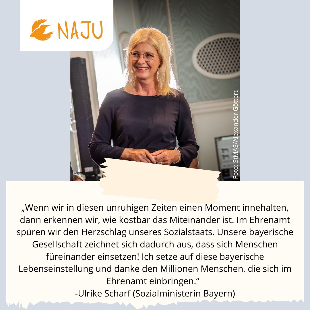 NAJUBayern's tweet photo. Christoph Tausch wurde für die Naturschutzjugend im LBV von Bayerns Sozialministerin Ulrike Scharf am 4. Oktober 2022 im Bayerischen Sozialministerium in München mit dem „Ehrenamtsnachweis Bayern“ ausgezeichnet. Beim Festakt in München lobte sie den vielfältigen Einsatz...(1/7) https://t.co/uRKypLtEMU