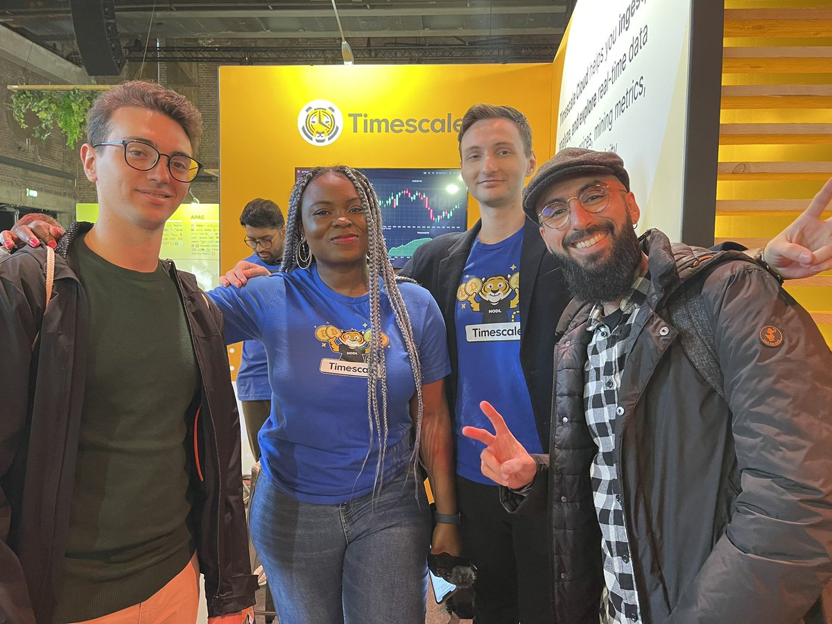 With the team of <a href="/TimescaleDB/">Timescale (now TigerData)</a> at <a href="/BitcoinConfEUR/">Bitcoin Amsterdam</a> 

#btc #bitcoin