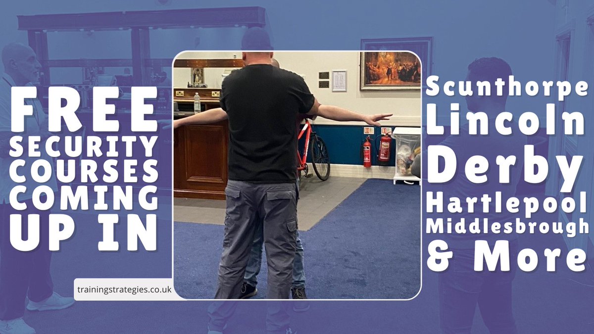 TSL_NW's tweet photo. FREE SIA Door Supervision courses starting in October

Get in touch if you're looking for training in:
➡ Scunthorpe
➡ Lincoln
➡ Derby
➡ Hartlepool
➡ Middlesbrough
➡ More coming soon!

Have a quick chat with one of our advisors on 0151 523 9655. https://t.co/YGtNOLTF8b