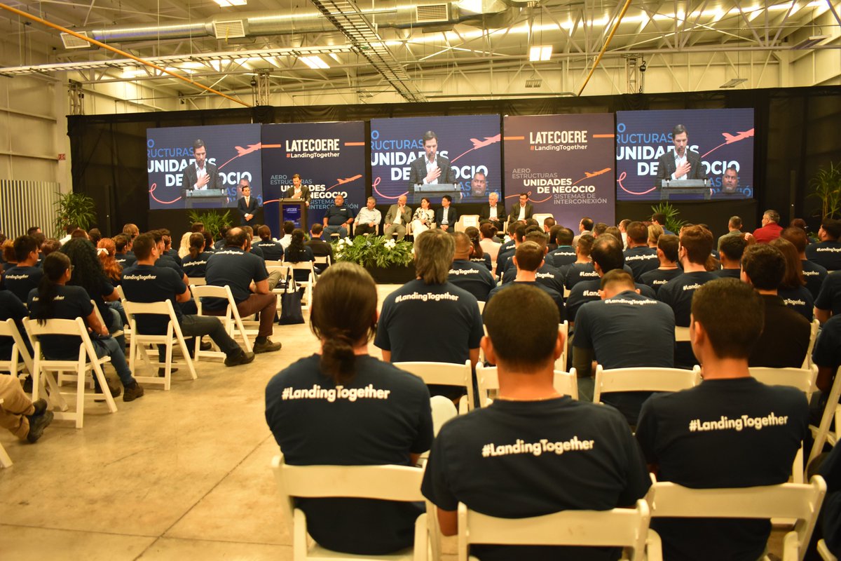 LatecoereGroup's tweet photo. Following the closing of Figeac Aero asset transaction in Hermosillo, our Mexican teams organized an event to celebrate #Day1. This investment is part of our strategy to strengthen the competitiveness of our activities in America, and particularly in #Aerostructures. https://t.co/4se7qGSuwz