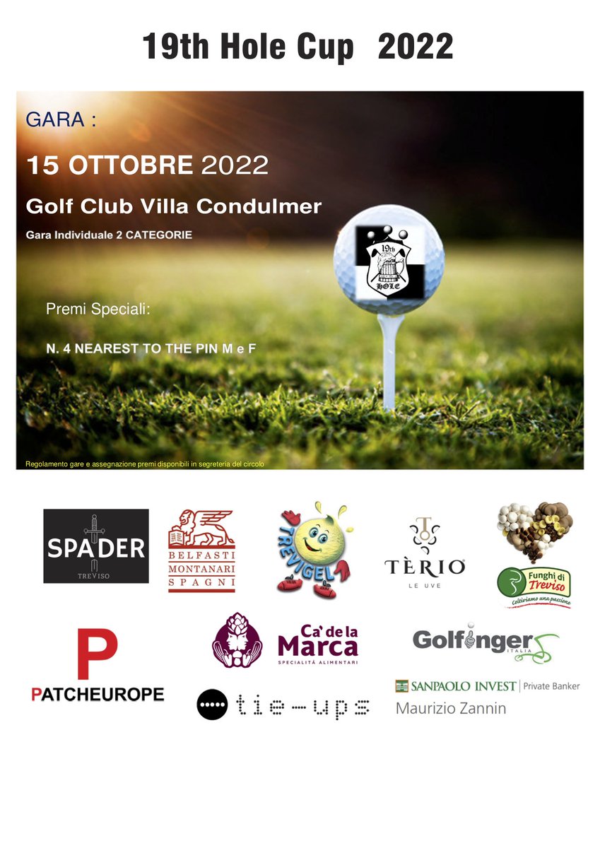 golfcondulmer's tweet photo. PROSSIMI APPUNTAMENTI AL GOLF - https://t.co/Bi03KuHJJQ https://t.co/npJz2UGMU3