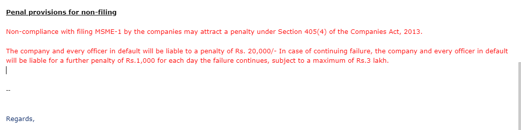 cskishan09's tweet photo. Do not forget to mention penal provisions while asking for data for form #MSME1 https://t.co/I5Xe6SjMiw