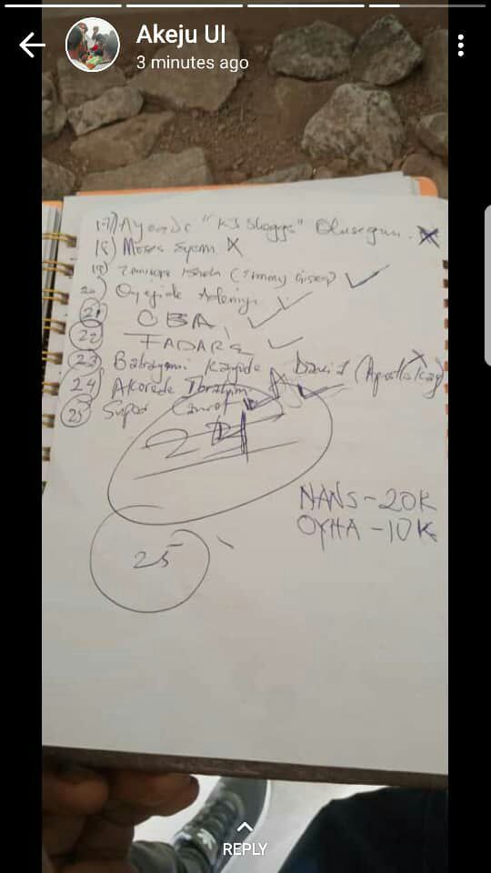 EmisolJ's tweet photo. @Ibadantwitta_ @IbadanTweets @IbadanHangout @instablog9ja @Gistloversblog1 below is the list of those who negotiate justice for one million naira in Oyo State from @seyimakinde while innocent citizens are being kept in prison
#OjooMassacre #EndSarsMemorial2 #JusticeForJimoh https://t.co/AXsgGDUVV4