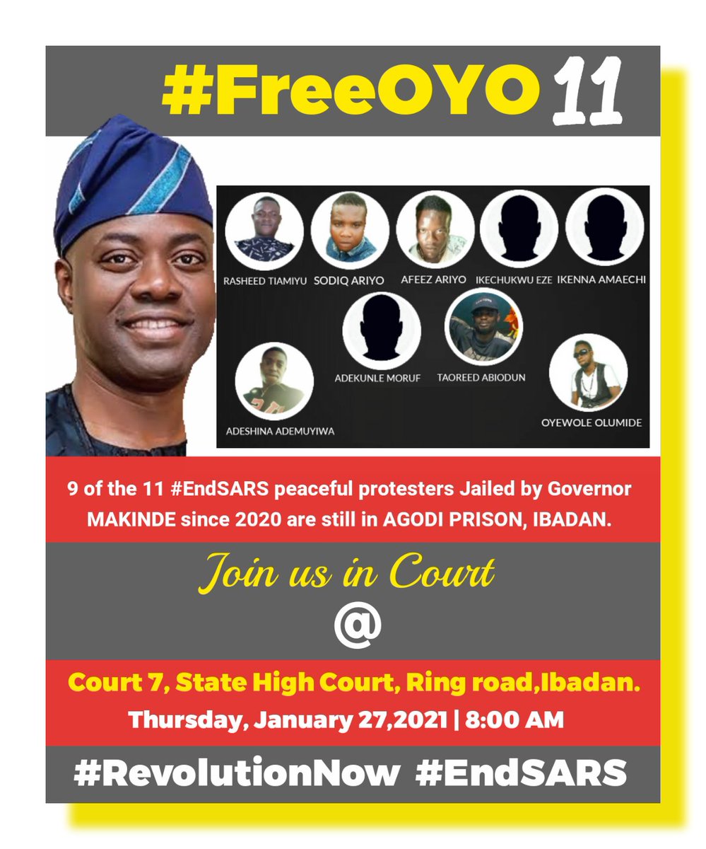 EmisolJ's tweet photo. @Ibadantwitta_ @IbadanTweets @IbadanHangout @instablog9ja @Gistloversblog1 below is the list of those who negotiate justice for one million naira in Oyo State from @seyimakinde while innocent citizens are being kept in prison
#OjooMassacre #EndSarsMemorial2 #JusticeForJimoh https://t.co/AXsgGDUVV4