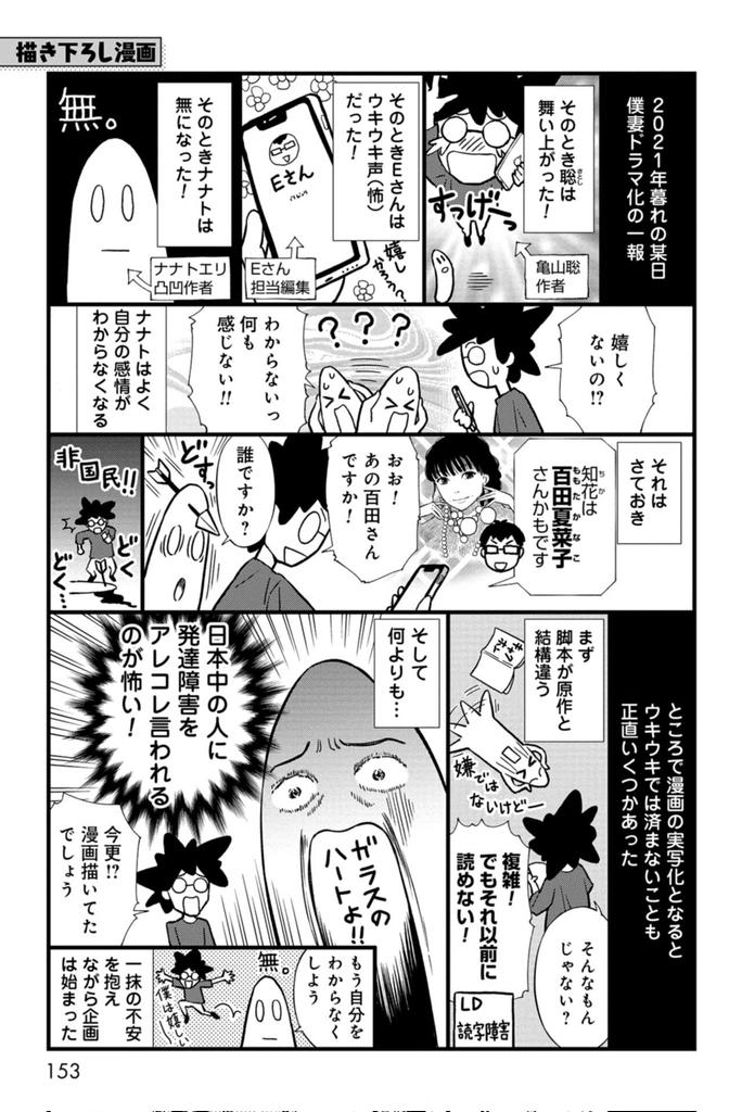 【宣伝】『#僕の妻は発達障害』最新コミックス⑤巻、好評発売中‼️

TVドラマ「#僕の大好きな妻」についてのあれこれを描いたエッセイ漫画を収録しました💞
1ページ目をチラ見せ😆

🔻ぜひ本編とともにお楽しみください✨
https://t.co/SGsevHG4gN 