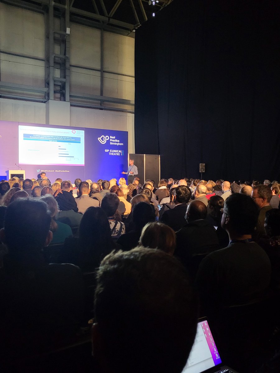 Brilliant turnout at Dr Jim Moore's session Managing HF in 2022 - what is best practise? @BestPracticeUK. Join us later for the panel discussion: CVD Prevention in Primary Care and sign up to become a PCCS member at our stand, E85 #BestPracticeShow