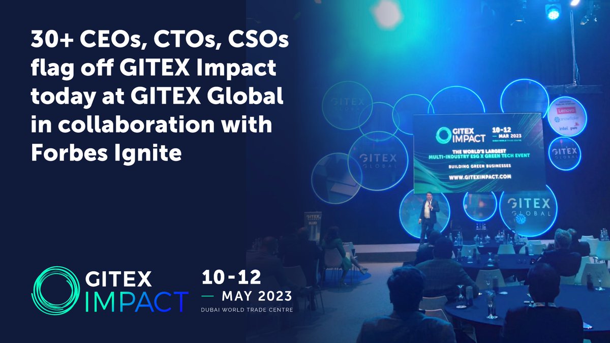 GITEX Impact (@giteximpact) on Twitter photo #GITEXImpact powered by <a href="/GITEX_GLOBAL/">GITEX GLOBAL</a> at <a href="/ForbesIgnite/">Forbes Ignite</a> #CEO briefing. "Tools of the #digitaltransformation can be used for #sustainable transformation"
#GreenSourcing #Forbesignite #ESG #Sustainability #technology #UAE #Dubai #thoughtleaders #ClimateSolutions #GITEX_Global #GITEXImpact powered by <a href="/GITEX_GLOBAL/">GITEX GLOBAL</a> at <a href="/ForbesIgnite/">Forbes Ignite</a> #CEO briefing. "Tools of the #digitaltransformation can be used for #sustainable transformation"
#GreenSourcing #Forbesignite #ESG #Sustainability #technology #UAE #Dubai #thoughtleaders #ClimateSolutions #GITEX_Global