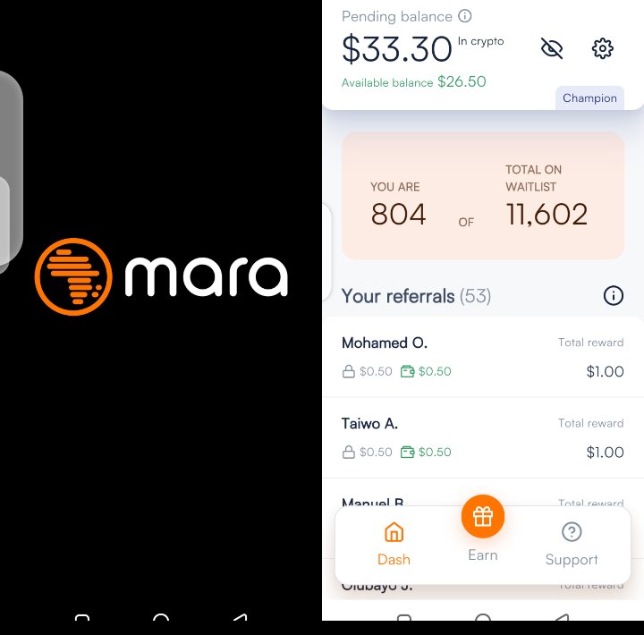 Lizzy_sla's tweet photo. Don't miss Mara Wallet, sign-up and receive rewards in USDT or Crypto. You can earn more than $100 daily for free, and also withdrawable.

Download mara wallet from Google play or Apple store:
https://t.co/SzKzxdgMAR
Use my Referral/ invite code: ZSEI9E
and get $2 signup bonus. https://t.co/v4UkItQlIa