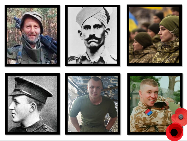 HughJRichards's tweet photo. Here’s my 2022 Remembrance Assembly, script and slides. It’s easily editable - any of the stories can be switched out. 

It combines a range of conflicts involving British and Empire soldiers with stories and reflections about Ukraine. 

Would love RTs, as I NEED SOME HELP: 👇 https://t.co/TJDfuHR346