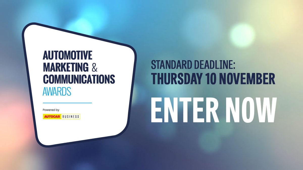 AutocarBusiness's tweet photo. The #AutoMarComms awards recognise the work of marketing and communications professionals in the auto industry across 11 diverse categories
Winning can lead to:
-Added value for your clients
-Increased industry presence
-New business opportunities
Enter➡️https://t.co/ufhAG6IjIq https://t.co/UQNLQuoBoO