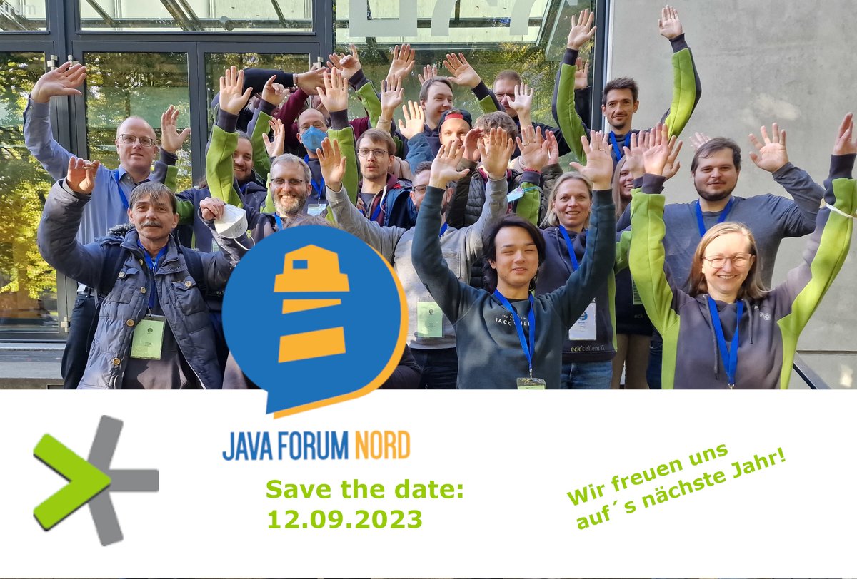 eckcellentIT's tweet photo. Es war wie immer eine erfolgreiche Konferenz mit vielen spannenden Vorträgen! Wir freuen uns auf´s nächste Jahr! Der Termin für @JavaForumNord 2023 steht übrigens schon fest - save the Date: 12.09.2023
#JavaForumNord #jfn22 #miteinander #mitwirken #goldsponsor #eckcellent_it https://t.co/ulJAlGsayf