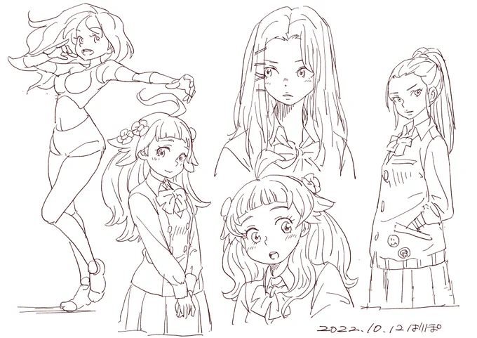 マンガ制作の息抜きにキャラクターお絵かき。
僕のキャラクターってどうなのかな?
古いのかな?誰かににてるのかな?、とか最近考えることがありますね～😅
今風ではないと思うなぁ。。。😂 
