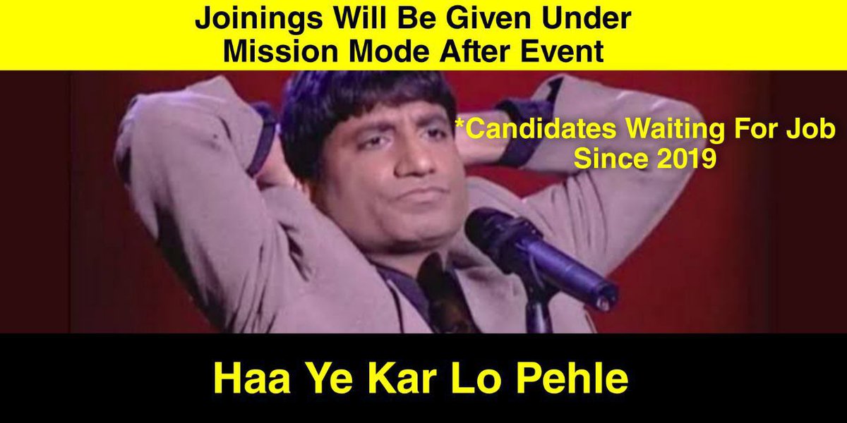 msdian7718's tweet photo. #BharatJodoForJobs
STOP THIS INJUSTICE मोदीजी
#release_joining_letters_today
#modi_ji_joining_ka_button_dabao
@PMOIndia @DoPTGoI @CensusIndia2021 @vivekjoshi9 @DrJitendraSingh @narendramodi @RahulGandhi https://t.co/ArQLdOhLNY
